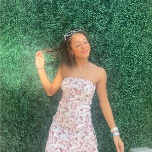 Strapless Floral Sundress